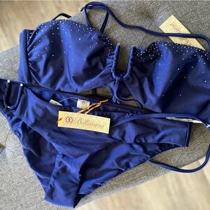 NWT Bellissima swimwear in midnight blue. Size XL